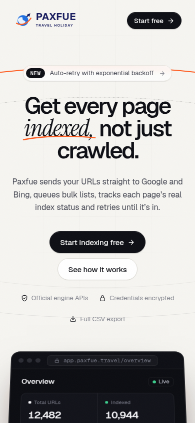 Paxfue Travel on mobile