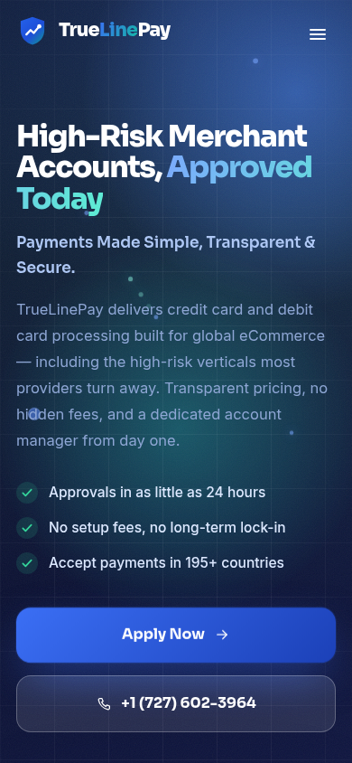TrueLinePay on mobile